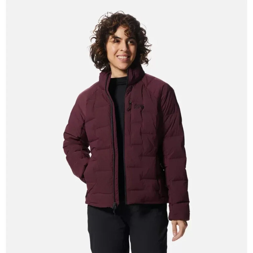 Mountain Hardwear Stretchdown Puffer Jacket Women's XS Purple Full Zip ERK1660